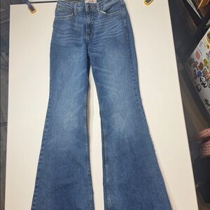 Wrangler Women's Classic Blue Wide Leg Jeans- Worn Once